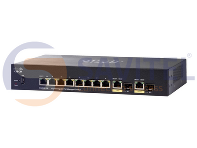Switch Cisco 10 Ports Gigabit PoE Small Business SG350-10P-K9